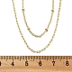 Латунные двухслойные ожерелья NJEW-D302-51G-5