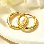 Серьги-кольца из нержавеющей стали 304 для женщин EJEW-M068-12E-G