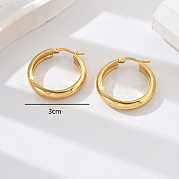Серьги-кольца из нержавеющей стали 304 QM4377-3