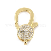 Латунный микро pave прозрачный кубический цирконий лобстер KK-P299-05G