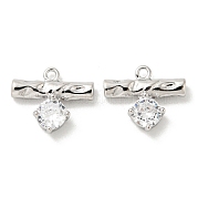 Латунные микро проложить кубического циркония подвески KK-Q809-13P