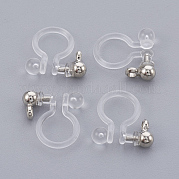 Латунные клип на серьги компонент KK-L169-09P