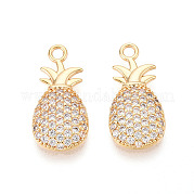 Подвески из латуни с прозрачным фианитом KK-T074-108G