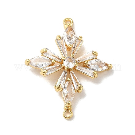 Подвески из латуни и прозрачного стекла со стразами KK-B079-14G-1