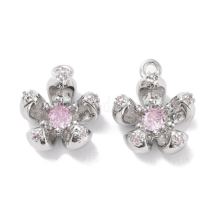 Латунные микро проложить кубического циркония подвески KK-F871-34P-1