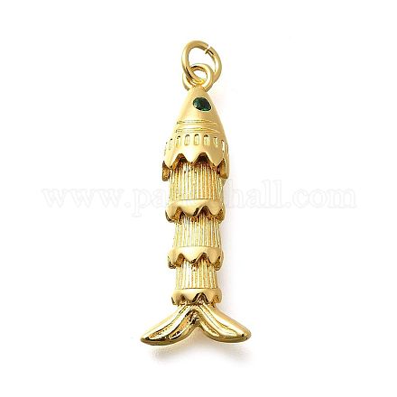 Латунные микро проложить кубического циркония подвески KK-R217-01G-09-1
