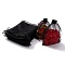 Organza Gift Bags with Drawstring, Wedding Party Christmas Favor Gift Bags, Organza Pouches for Potpourri, Black, 23x17cm
