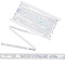 Polyester Ribbons, with Plastic Sequins, WhiteSmoke, 1/2 inch(12mm)