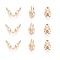 Yellow Gold Filled Bead Tips, Calotte Ends, Clamshell Knot Cover, 1/20 14K Gold Filled, Cadmium Free & Nickel Free & Lead Free, 7x3.5mm, Hole: 0.9mm, Inner Diameter: 3mm