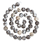 1 Strand Natural Jade Beads Strands, Round, 8mm, Hole: 1mm, about 51pcs/strand, 15.94''(40.5cm)