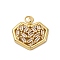Brass Micro Pave Cubic Zirconia Pendants, Heart, with Jump Ring, Long-Lasting Plated, Cadmium Free & Lead Free, Rack Plating, Real 18K Gold Plated, 18x20x3mm, Hole: 3mm