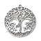 Non-Tarnish 304 Stainless Steel Pendants, Tree of Life Charms, Stainless Steel Color, 38x1.5mm, Hole: 2mm