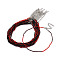 Faceted Rondelle Glass Beaded Necklace for Women, with Alloy Clasps, FireBrick, 15.16~15.94 inch(38.5~40.5cm), 2mm