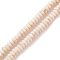 Handmade Polymer Clay Beads Strand, Flat Round, Bisque, 6~9x4mm, Hole: 1.6mm, about 100~117pcs/strand, 15.51~16.10''(39.4~40.9cm)