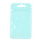 Macaron Color Plastic Yin-yang Zip Lock Bags, Resealable Bags, Self Seal Bags, Top Seal, Rectangle, Pale Turquoise, 10x5.9x0.15cm, Unilateral Thickness: 2 Mil(0.05mm)