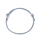 Korean Waxed Polyester Cord Bracelet Making, Slate Gray, Adjustable Diameter: 40~70mm