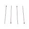 Tarnish Resistant 304 Stainless Steel Flat Head Pins, Stainless Steel Color, 50x0.7mm, 21 Gauge, Head: 1.2~1.5mm