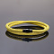 Nylon Cord Bracelets for Men Women, with Magnetic Alloy Clasp, Yellow, 7-7/8 inch(20cm)