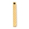 Ion Plating(IP) 304 Stainless Steel Pendants, Rectangle, Golden, 40x5x5mm, Hole: 3mm
