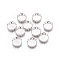 Tarnish Resistant 316 Surgical Stainless Steel Lace Edge Bezel Cups, Cabochon Settings, Flat Round, Stainless Steel Color, Tray: 10mm, 11x3mm