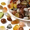 Dyed & Heated Natural Agate Beads, No Hole, Nuggets, Mixed Color, 16~20mm