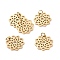 PVD Vacuum Plating 304 Stainless Steel Pendants, Flower, Golden, 16.5x16x1mm, Hole: 3mm