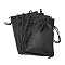 Polyester Imitation Burlap Packing Pouches Drawstring Bags, for Christmas, Wedding Party and DIY Craft Packing, Black, 14x10cm