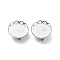 Non-Tarnish 304 Stainless Steel Brooch Base Settings, Round, Stainless Steel Color, 17x2.5mm, Tray: 16mm