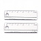 Alloy Pendants, Cadmium Free & Nickel Free & Lead Free, Ruler, Platinum, 24x7.5x1.5mm, Hole: 1.8mm