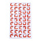 K5 Glass Cabochons, FireBrick, Moon, 11x9x2.5mm