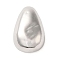 Brass Pendants, Cadmium Free & Nickel Free & Lead Free, Teardrop, Real Platinum Plated, 24x16x8mm, Hole: 2.6x3mm