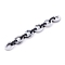 Imitation Gemstone Style & Opaque Spray Painted Acrylic Cable Chains, Quick Link Chains, WhiteSmoke, 24.5x18.5x4mm and 18.5x11.5x4.5mm, about 39.37 inch(1m)/strand