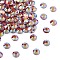 Preciosa® MAXIMA Crystal No Hotfix Flatback Stones, Czech Crystal, Dura Foiling, Round(438 11 615 Chaton Rose), 90070 200 Light Siam AB, SS10(2.7~2.9mm)