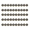 Golden Plated Alloy Charms, with Enamel, Enamelled Sequins, Flat Round, Black, Letter.S, 14x12x2mm, Hole: 1.5mm, 50pcs/Box