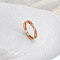 304 Stainless Steel Micro Pave Clear Cubic Zirconia Finger Rings for Women, Criss Cross Rings, Rose Gold, US Size 6(16.5mm)