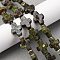 Natural Dragon Blood Beads Strands, Cross, 16~17x12~13x5~6mm, Hole: 1mm, about 25~26pcs/strand, 15.94''~16.14''(40.5~41cm)