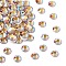 Preciosa® MAXIMA Crystal No Hotfix Flatback Stones, Czech Crystal, Dura Foiling, Round(438 11 615 Chaton Rose), 10070 200 Topaz AB, SS12(3~3.2mm)