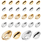 PandaHall 60pcs Electroplated Cowrie Shell Beads, Golden Silver Seashells Charms Cowrie Hawaii Beads for Crafting Summer Wakiki Anklet Bracelet Making Home Decoration Beach Party