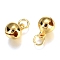 Brass Bell Charms, Long-Lasting Plated, with Jump Ring, Real 14K Gold Plated, 10.5x7.5mm, Hole: 3mm