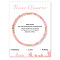 Natural Rose Quartz Beaded Stretch Bracelets for Women Men, without Paper Card