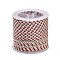 11M Polyester Braided Cord with Cotton Core, Flamingo, 2.5mm, about 10.0465 Yards(11m)/Roll