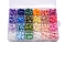 24 Grids 24 Colors Wax Granule Set, Sealing Wax Particles Kits for Retro Seal Stamp, Star, Mixed Color, 190x130mm