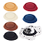 6Pcs 6 Colors EVA Cloth Teardrop Fascinator Hat Base for Millinery, Mixed Color, 160x135x40mm, 1pc/color
