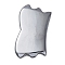 Terahertz Stone Gua Sha Boards, Massage Tool, Rectangle, 96x55x9mm, Hole: 2mm