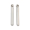 Non-Tarnish 304 Stainless Steel Pendants, Column Bar Charm, Stainless Steel Color, 17x2mm, Hole: 1.2mm