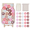 1 Set DIY Wood Reward Chart for Kids, Reward Jar for Toddlers, Donut, 137x54x220mm, Donut: 29.5x1.5mm