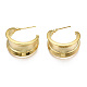Полукруглые серьги-кольца из латуни KK-S356-355-NF-3