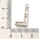 Латунные микропаве прозрачные подвески с фианитом KK-G521-01P-L-3