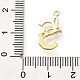Латунные микро проложить кубического циркония подвески KK-M310-01G-19-3