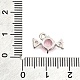 Латунь прокладывает кубические циркониевые прелести KK-C096-02P-3